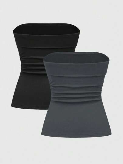 Grunge Punk Hauts femme multicolores à ourlet fendu noir et blanc