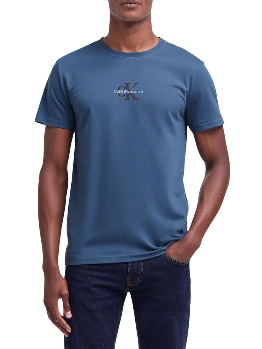 Calvin Klein Men's T-Shirts Blue - Vintage indigo - View 1