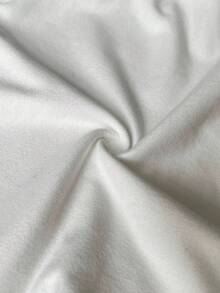 Coolane Women's Winter Chic Minimalist Y2K Basic Daily Wear Casual Back To School Streetwear Stretchy White Loose Ruched Deep V-Neck Crop Tees