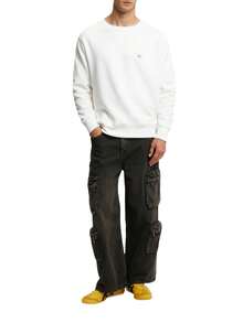 Calvin Klein Men's Sweatshirt White - BRIGHT WHITE - View 3