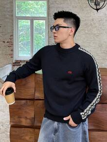 Manfinity VCAY Manfinity Marke - Herren Lässig Farbblock Pullover, Herbst/Winter