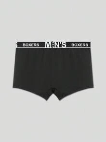 SHEIN 5件套男士字母松紧腰休闲平角内裤 - 彩色 - 查看 2