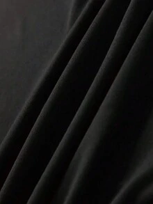 EMERY ROSE 女士情人节长颈鹿心形印花长袖休闲T恤，春季女士上衣 - 黑色 - 查看 5