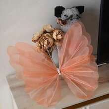 1pc Giant Artificial Flower Yarn Butterfly Poppy Flowers - 50cm/19.69inch Three-Dimensional Butterfly New Marriage Decor For Living Room, Bedroom And Balcony Home Decor Fake Butterfly, Wedding Part Venue Decoration - Multicolor - View 8