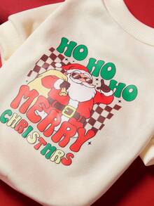 PETSIN 1 Pc Pet Christmas Cat Dog Universal Grid Santa Claus Fashion Pattern Printed Apricot Fleece Warm And Comfortable Dog Christmas - Multicolor - View 7