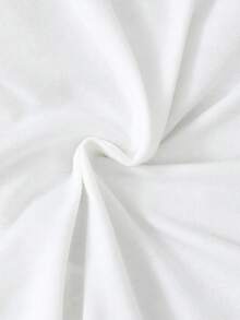 SHEIN Vintaside Kids 新生儿字母手势印花长袖连体衣和裤子休闲套装，含帽子，适合秋冬季穿着。 - 杏色 - 查看 3