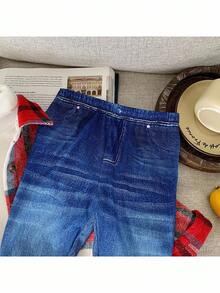 SHEIN 3pcs Young Girl Woven Plaid Casual Shirt, T-Shirt And Pants Set Fall Winter - Multicolor - View 8