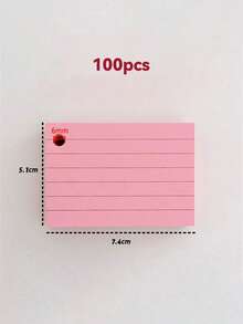 SHEIN 1000 Pezzi Chiluxendo Bristol Flash Cards, Schede A8 Perforate, Fogli di Tracciamento Flashcard, Schede di Revisione, con 10 Anelli di Rilegatura per Note di Studio a Scuola, in Ufficio e a Casa (10 Colori), Forniture Scolastiche, Ritorno a Scuola