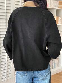 DAZY Women's Loose Casual Jacket, Regular Fit, Autumn/Winter