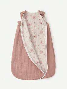 Cozy Pixies 1pc Floral Print Reversible Soft & Comfortable Baby Sleeping Bag, Pastoral Style