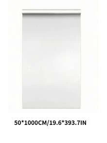 SHEIN 1 卷透明台面保护膜，防水、防油、耐热（450°F），自粘式覆盖，适用于厨房、橱柜、桌子、家具和大理石表面墙纸墙贴房间装饰墙贴 - 白色 - 查看 13