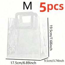 10/5/1件-透明加厚PVC礼品袋、结婚糖果盒手提袋、礼品纪念品袋、午餐袋、圣诞礼品袋。 - 彩色 - 查看 24