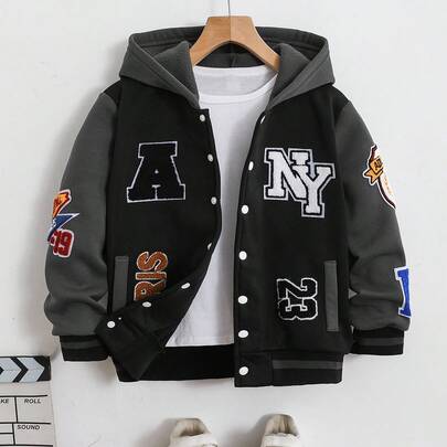 Boys' Fleece Hooded…