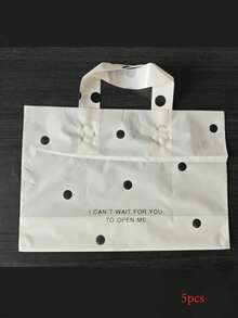 20pcs Thick Plastic Gift Tote Bags, Party Gift Bags, Waterproof Packaging Bags, Round Dot Pattern Gift Bags,Large Capacity Shopping Clothing Packaging Bag, Apply To Wedding, Women's Shopping Bags, Birthday Gift Bags, Party Gift Bags.