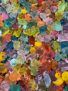 1/10/20pcs Mystery Bag Animal Statue Mini Blind Bags,Creative Surprise Random Blind Boxes ,Various Animal Shapes, Resin Glow Creative Ornament,Perfect For Diy Jewelry, Cute Party Gifts, Mini Gifts For As Prizes,Ideal For Holiday Gifts,Goody Bag Stuffers,Surprise Waiting For You To Open - Multicolor - View 9