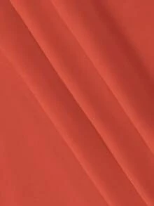 EMERY ROSE Áo sơ mi dài tay cổ và tay áo viền màu tương phản cỡ lớn mặc thường ngày/đi làm - trái cam - Xem 7