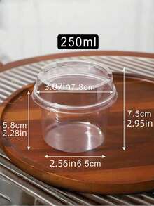 SHEIN 25/50 Pieces Reusable Cake Cups, With Lids Cold Brew Yogurt Coconut Jelly Oatmeal Cups, Durable And Shatterproof Yogurt Cups, Cream Cake Boxes, Transparent Dessert Cups, Suitable For Cakes, Mousse, Cupcakes, Ice Cream Disposable Circular Mousse Cup Cheesecake Dessert Ice Cream Ice Cream Yogurt Milkshake Cup Transparent Packaging Box - Transparent - View 11