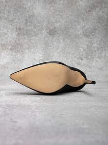 CUCCOO SZL 性感时尚金属扣装饰尖头12厘米细高跟休闲百搭侧拉链过膝长靴，适合春季、春假、复活节和圣诞节穿着。 - 黑色 - 查看 4