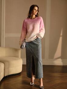 MOTF PREMIUM OMBRE PULLOVER SWEATER - Multicolor - View 5