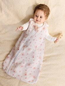 Cozy Pixies 1pc Floral Print Reversible Soft & Comfortable Baby Sleeping Bag, Pastoral Style