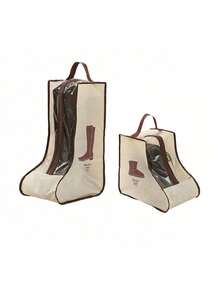 SHEIN Boots Storage Bag, Long Boots And Short Boots Storage Shoe Bag, New Fashion Transparent Shoe Boot Dust Cover, Boot Bags For Women's Tall And Ankle Boots,Travel Home Non-Woven Boot Bag, Zippered Boot Covers With Carry Handles, Thickened Waterproof Portable Handheld Boot Storage Bag, Protective, Breathable, And Space-Saving - Ideal For Travel, Closet Organization, And Shoe Protection, Suitable For Flat Shoes, Ankle Boots And High Boots - Clear - View 17