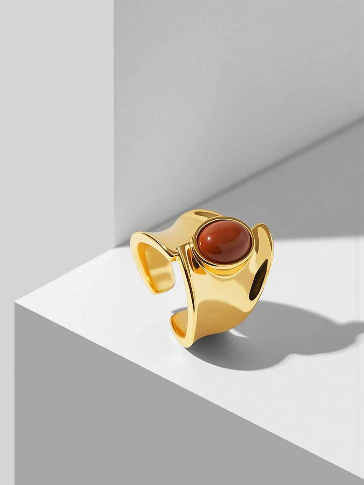 18K GOLD PLATED FASHIONABLE MINIMALIST RING