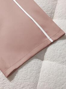 GlowEve CURVE Quần ống đứng viền tương phản thường ngày cỡ lớn dành cho nữ - Hồng - Xem 4