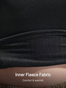 In My Nature 女式标语印花插肩长袖休闲百搭瑜伽户外T恤 - 黑色 - 查看 7