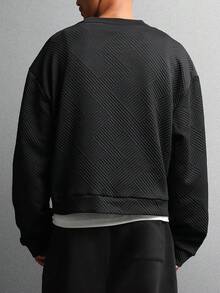 SUMWON 带金属徽标标签的菱形图案绗缝运动衫