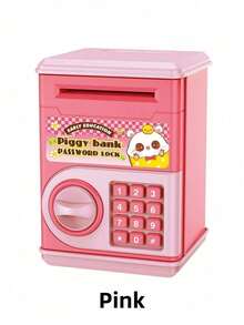 Zazumi Realistic Deposit & Withdrawal Children's ATM Money Box,Cartoon Password Smart Piggy Bank, Creative CoinPassword Storage Box, Kindergarten Children Birthday GiftToy, Password Saving Cabinet