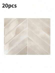 SHEIN 10/20片 11.4英寸 X 9英寸 可剥离粘贴壁纸 - 3D软凝胶可剥离粘贴柔性防水瓷砖，适用于厨房、浴室、易清洁墙面和淋浴房瓷砖。家居装饰，节日装饰。房间装饰 墙面装饰 浴室装饰 卧室装饰 房间装饰用品 客厅装饰 家居装饰 客厅墙纸 墙贴 墙贴 - 彩色 - 查看 14