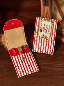 HARRY POTTER X SHEIN 4pcs Portable Nail Clipper Set,Premium Stainless Steel Manicure Set With Storage Bag,Professional Beauty Kit Includes Nail Clipper & Portable Nail File & Ear Pick, Personal Care Set For Travel Or Home Use,Durable, Salon-Quality Tools For Easy At-Home Grooming,Christmas