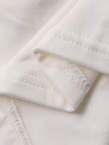 DAZY Girls' Solid Color Crew Neck Long Sleeve Casual T-Shirt - White - View 8