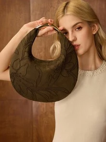 MOTF PREMIUM 女士手提包 - 墨綠色 - 查看 7