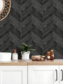 SHEIN 10/20片 11.4英寸 X 9英寸 可剥离粘贴壁纸 - 3D软凝胶可剥离粘贴柔性防水瓷砖，适用于厨房、浴室、易清洁墙面和淋浴房瓷砖。家居装饰，节日装饰。房间装饰 墙面装饰 浴室装饰 卧室装饰 房间装饰用品 客厅装饰 家居装饰 客厅墙纸 墙贴 墙贴 - 彩色 - 查看 7