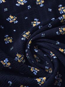 Linhara Women's Plus Size Simple Round Neck Texture Bubble Wrinkle Print Full Small Floral Raglan Sleeve Shirt Top Western Summer Women Outfit Boho