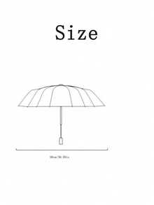 SHEIN 1 件透明折叠自动雨伞，紧凑坚固耐用的设计，适合学生使用 - 透明彩色 - 查看 3