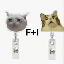 1 Túi đựng thẻ cảm xúc bằng acrylic có thể thu gọn, xoay được, dùng cho bác sĩ, y tá, móc khóa thẻ, khóa kéo dễ dàng. - Nhiều màu - Xem 15