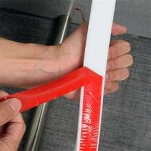 SHEIN 1roll 1m/39.37inch Floor Water Stopper Strip, Bathtub Shower Splash Guard, Shower Threshold Water Dam, Bendable Waterproof Seal Strip, Dry Wet Separation Seal Strip Floor Water Insulation Self-Adhesive ArtifactFor Kitchen Countertops And Bathroom Sinks