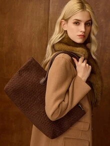 MOTF PREMIUM 女士时尚单肩包 - 咖啡 - 查看 7