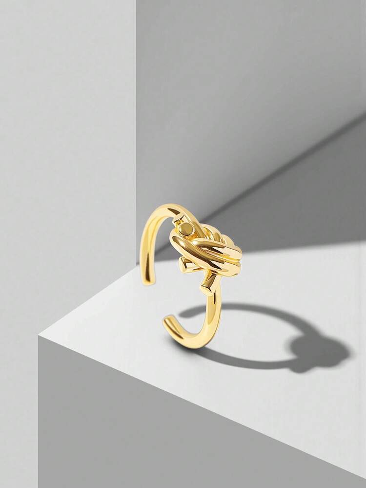 18K GOLD PLATED MINIMALIST PERSONALIZED OPEN RING