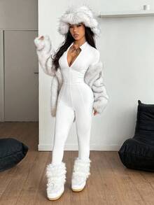 Coolane Bộ đồ thể thao trượt tuyết mùa đông cho nữ, đồ mặc ngoài trời, đồ mặc nhà, đồ mặc nhà, đồ mặc ngoài trời ... - trắng - Xem 2