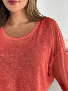 SHEIN Essnce Plus Size Women's Spring And Summer Fashion Casual Loose Comfortable Daily Breathable Light Sun Protection White Long-Sleeved Blouse And Black Vest Long Dress Two Pieces Set,Y2k Clothes,Street Wear,Matching Sets Women,Vacation Outfits Women,European Summer,Airport Outfits