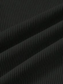 SHEIN Clasi 女士灯芯绒双排扣开衩喇叭裙