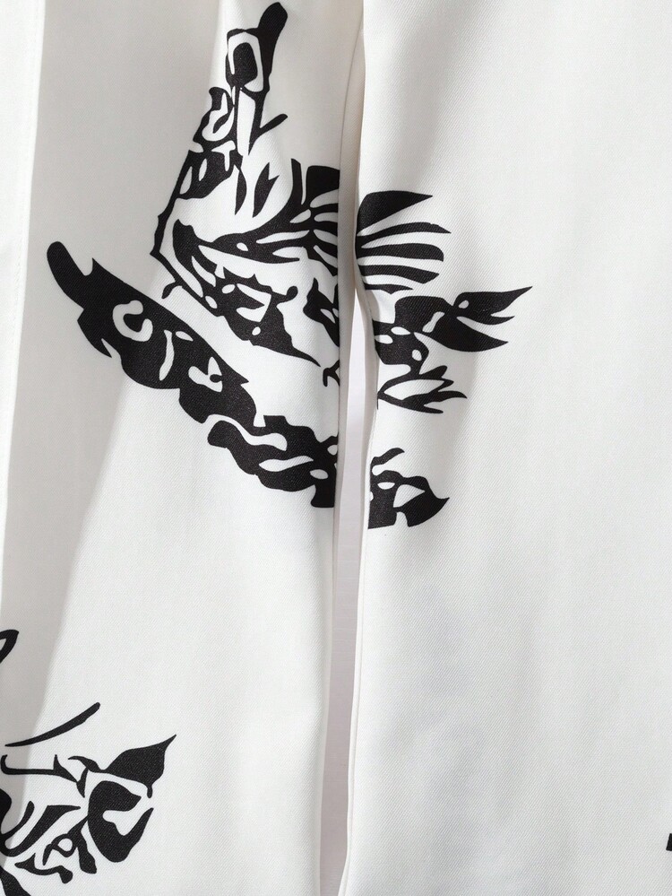 GlowEve Floral Print Wide Leg Pants - Multicolor - View 3