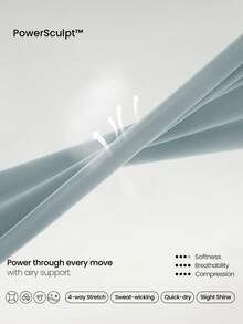 GLOWMODE 31英寸 PeakBum Powersculpt™-Air Play The Flare 吸汗凉爽提臀紧身裤 高强度健身跑步训练 - 0.霧綠 - 查看 5