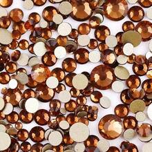 2-6 mm, 6 dimensiuni mixte, 1440 buc/pachet, auriu strălucitor, spate argintiu, spate plat, pietre decorative fără fixare termică, mărgele artistice cu diamant, strasuri, manichiură DIY, decorațiuni, brelocuri, pietre prețioase, consumabile - Dimensiuni mixte - Vizualizare 20