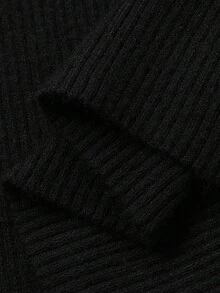 Livesso Cardigan francez cu un singur nasture pentru femei, toamnă - Negru - Vizualizare 7