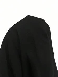 GlowEve CURVE Plus Size Women Solid Color Lapel Neck Long Sleeve Casual Blazer Winter Fall Autumn - Black - View 6