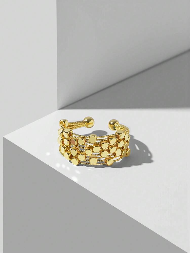 18K GOLD PLATED OPEN RING